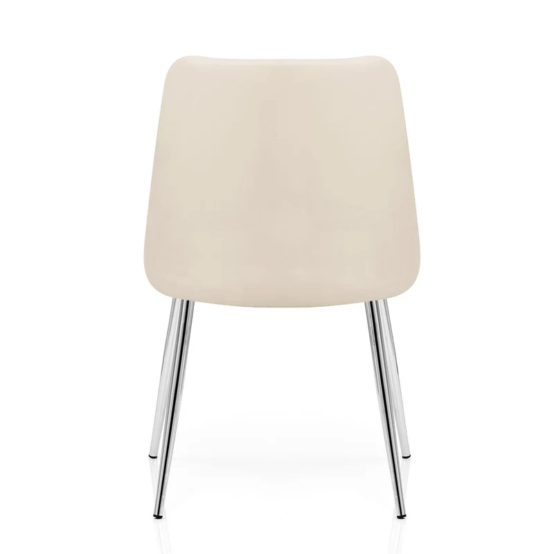 Chaise Faux Cuir - Shanghai Crème
