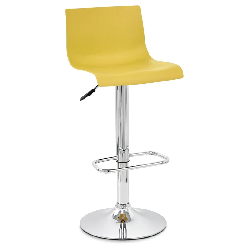 Chaise de Bar ABS Chrome - Serena Jaune