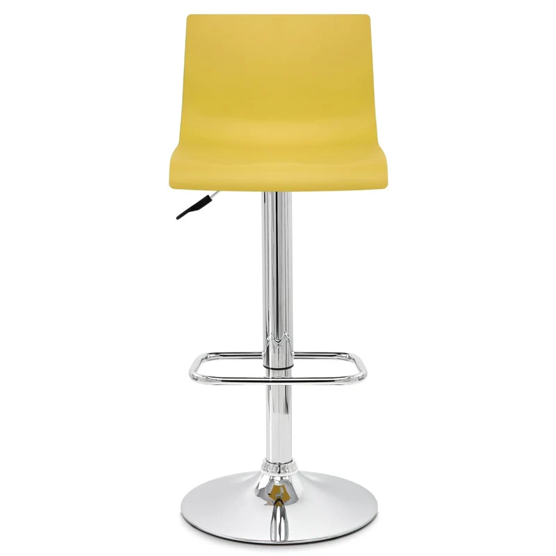 Chaise de Bar ABS Chrome - Serena Jaune