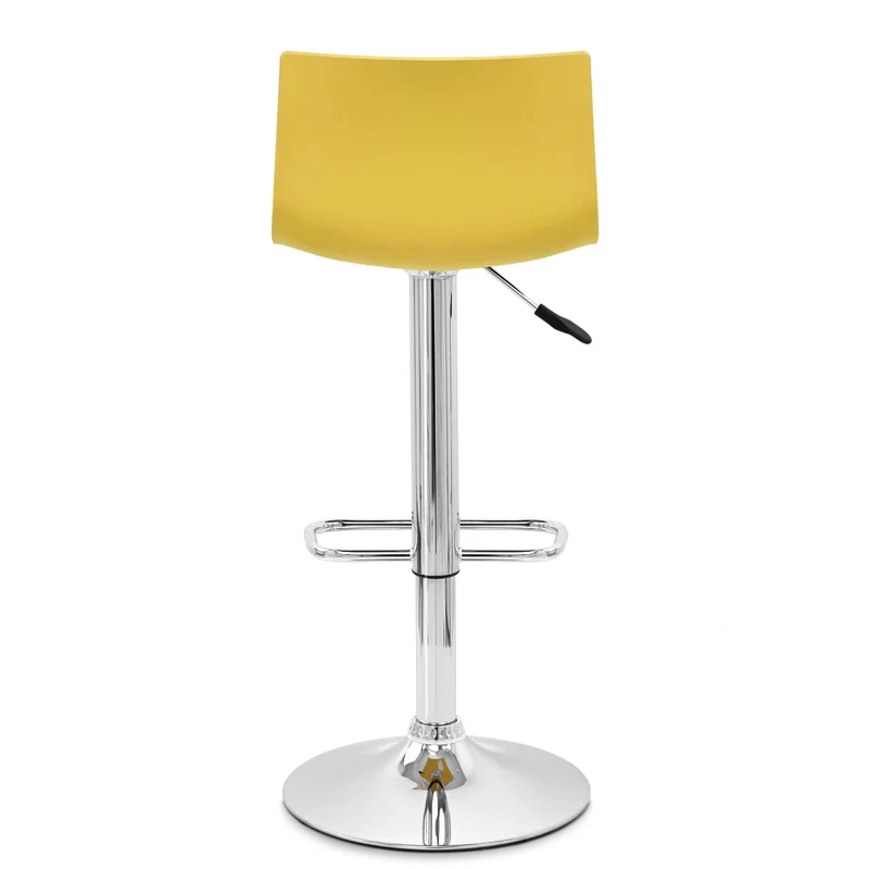 Chaise de Bar ABS Chrome - Serena Jaune