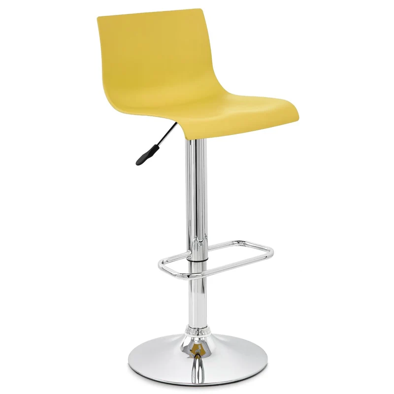 Chaise de Bar ABS Chrome - Serena Jaune
