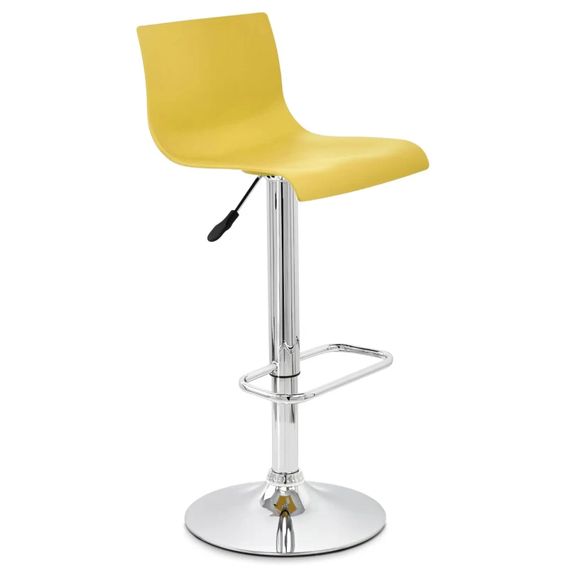 Chaise de Bar ABS Chrome - Serena Jaune