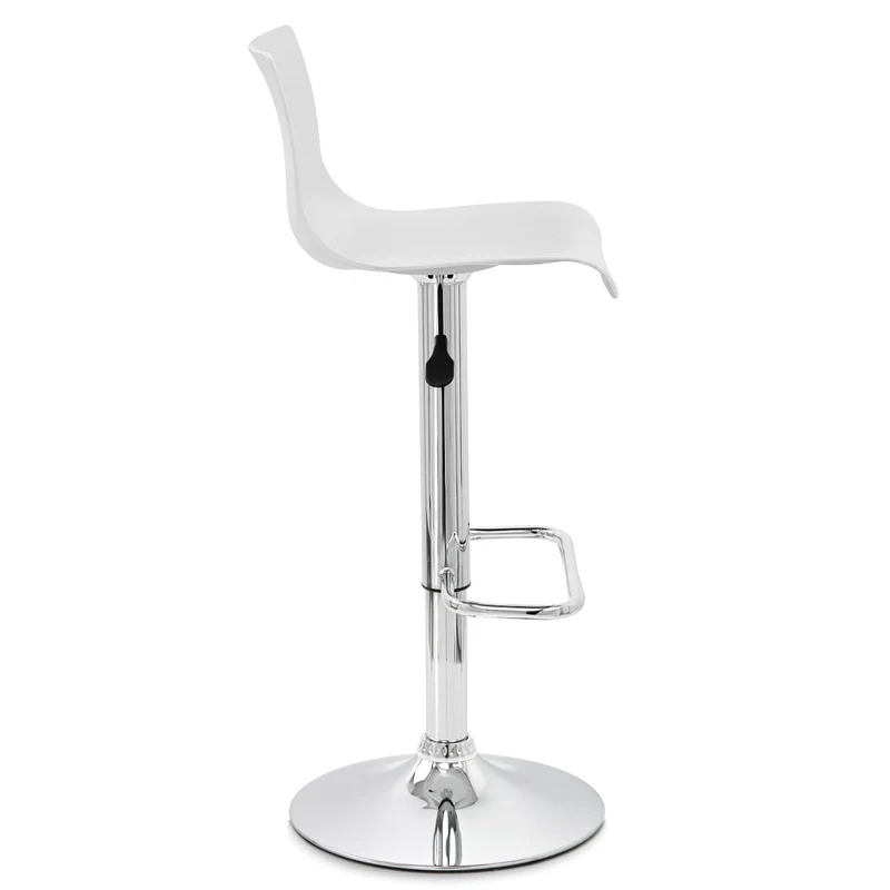 Chaise de Bar ABS Chrome - Serena Blanc