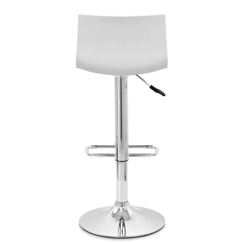 Chaise de Bar ABS Chrome - Serena Blanc