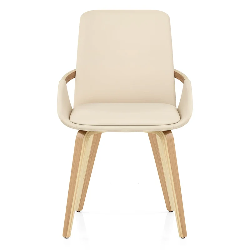 Chaise Faux Cuir - Ohio Crème
