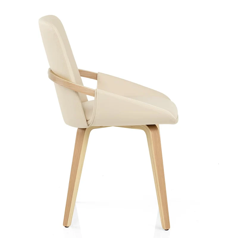 Chaise Faux Cuir - Ohio Crème