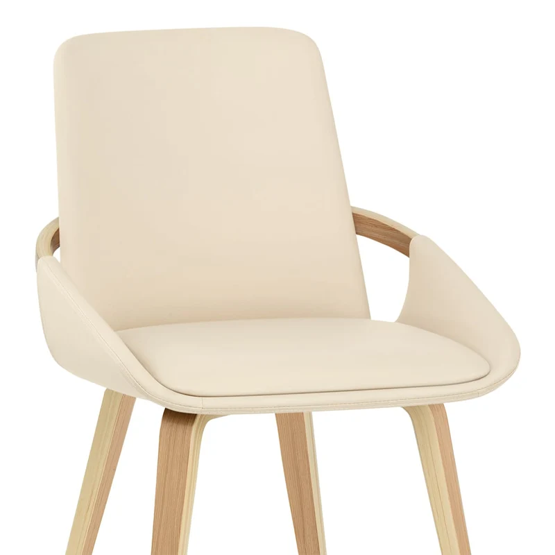 Chaise Faux Cuir - Ohio Crème