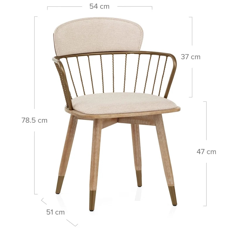 Chaise Tissu - Opera Crème