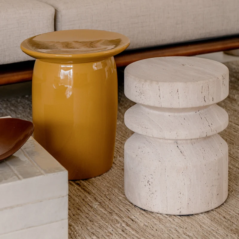Table d'appoint Kivo – Céramique - Ambre Or