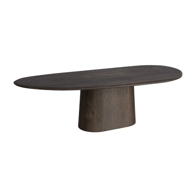 Table à manger en bois organique - Anvers - 240 cm - Bois fumé
