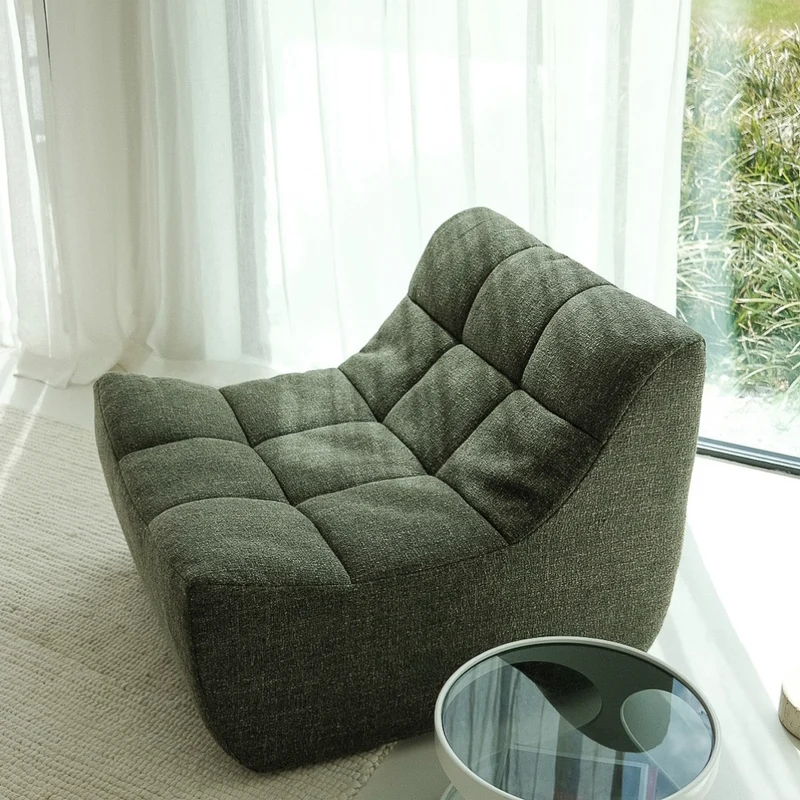 Module Fauteuil Canapé Lemont - 81 cm de Largeur – Disponible en bouclé ivoire et en tissage grès