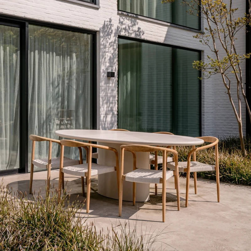 Table de jardin - Hector - MicroSkin - 220 cm