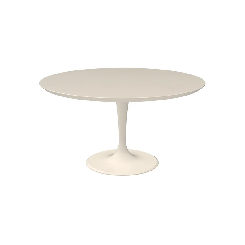 Table à manger Camille – Table tulipe ronde en Latte StoneSkin – Ø140 cm | Table à manger design moderne