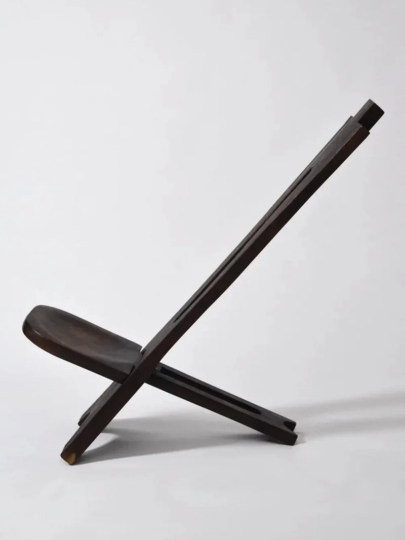 West African Wood Chair, 1960s