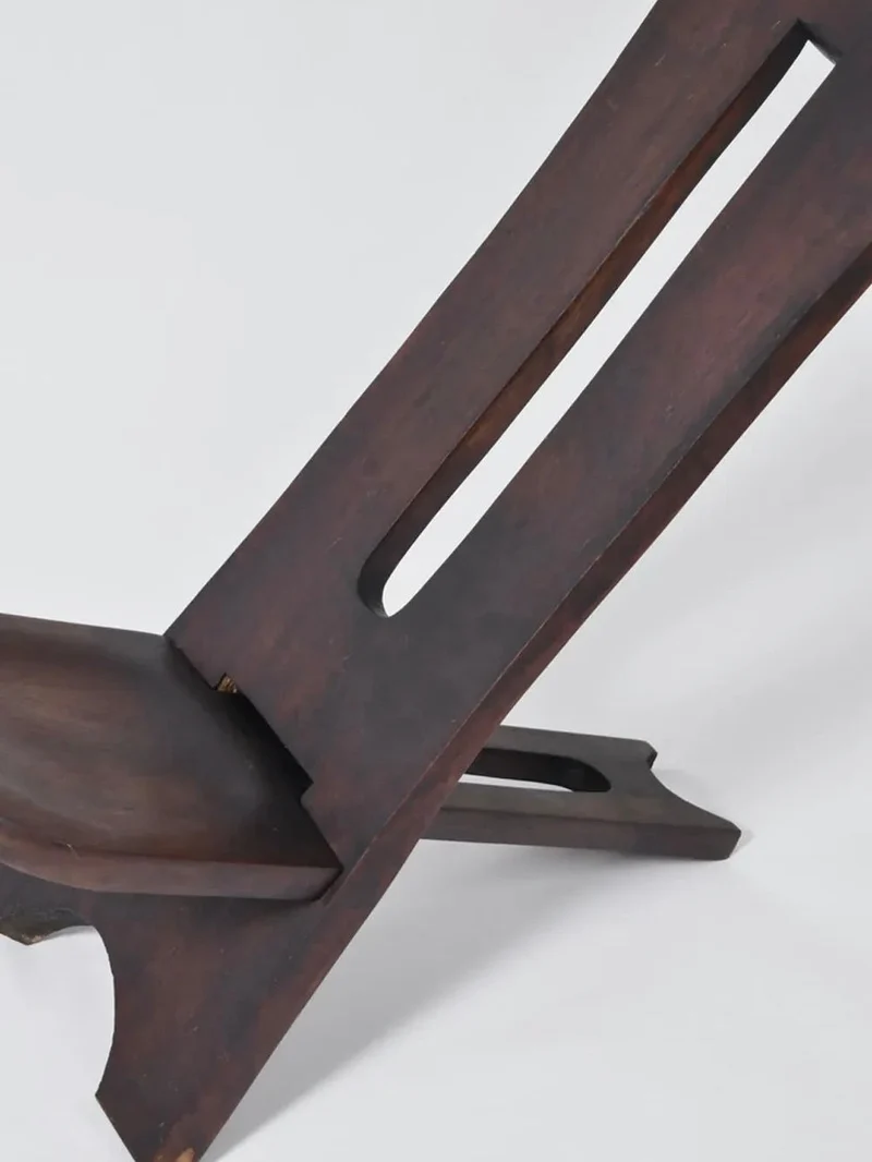 West African Wood Chair, 1960s