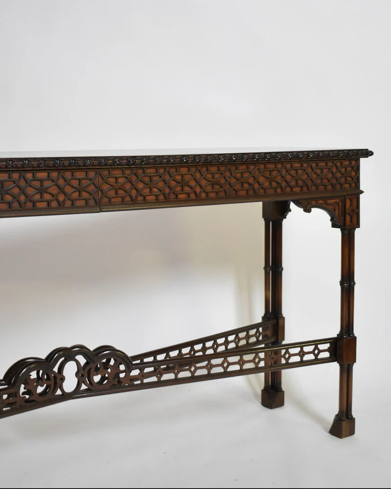 Carved Wood Console Table, XIXth c.