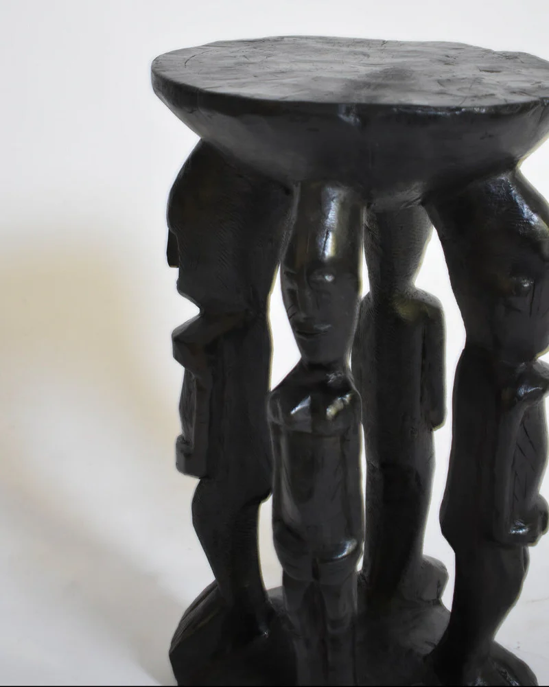 African Anthropomorphic Side Table, 1960s