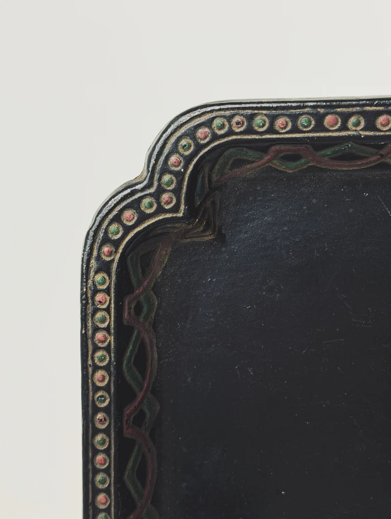 Rectangular Decorative Tray by Wilhelm Schiller & Sons, Bohemia, circa 1900.