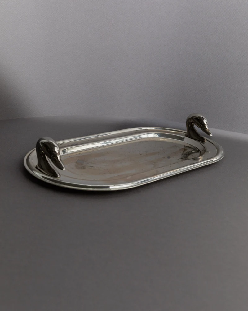 Vintage 1960s Silver Plated Tray