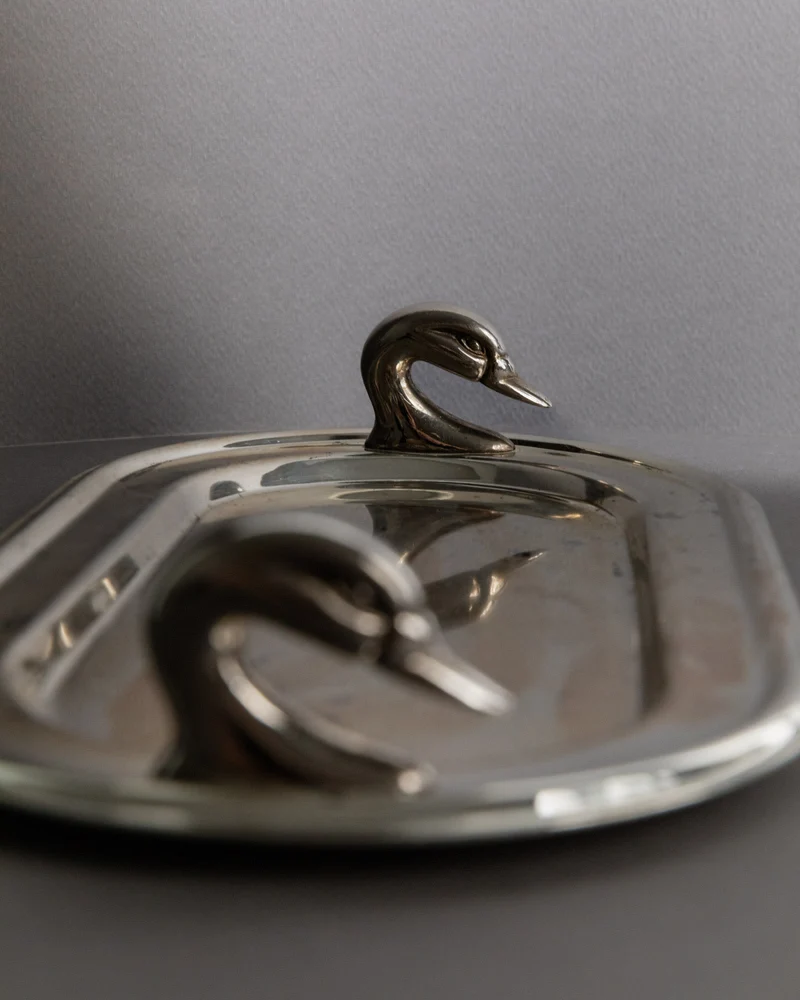 Vintage 1960s Silver Plated Tray