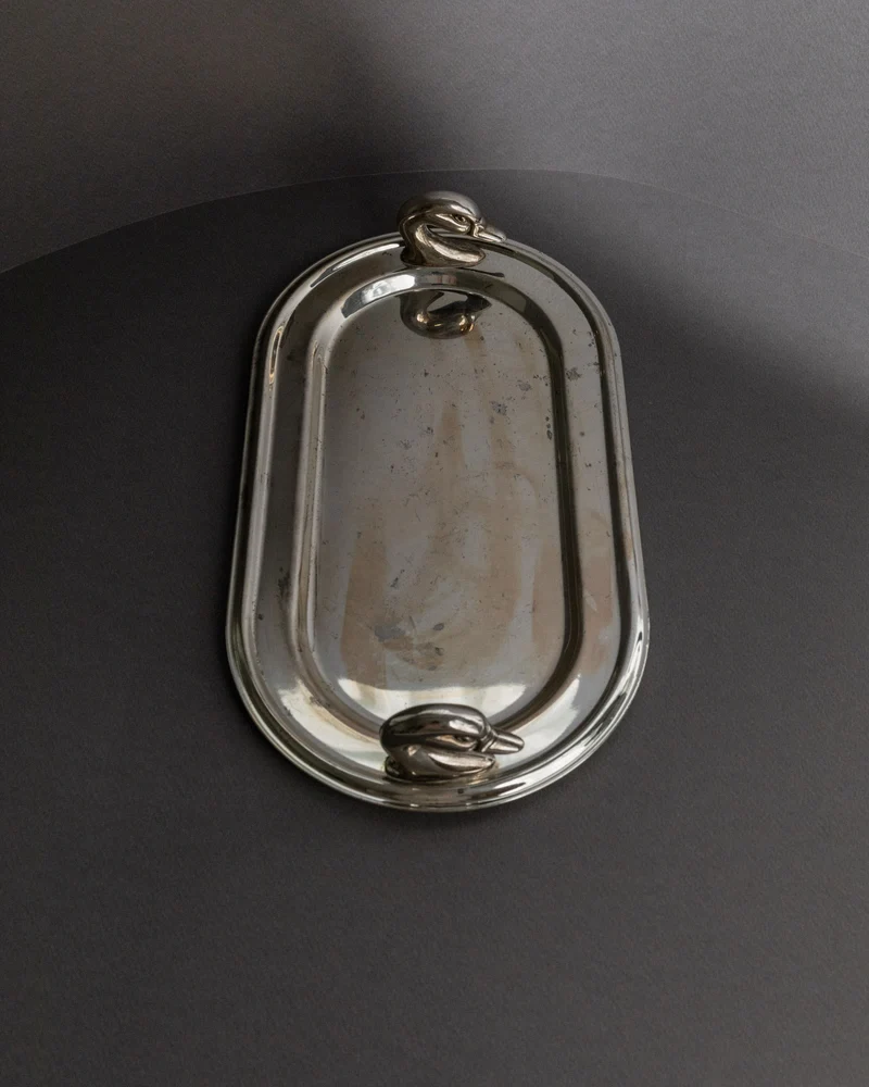 Vintage 1960s Silver Plated Tray