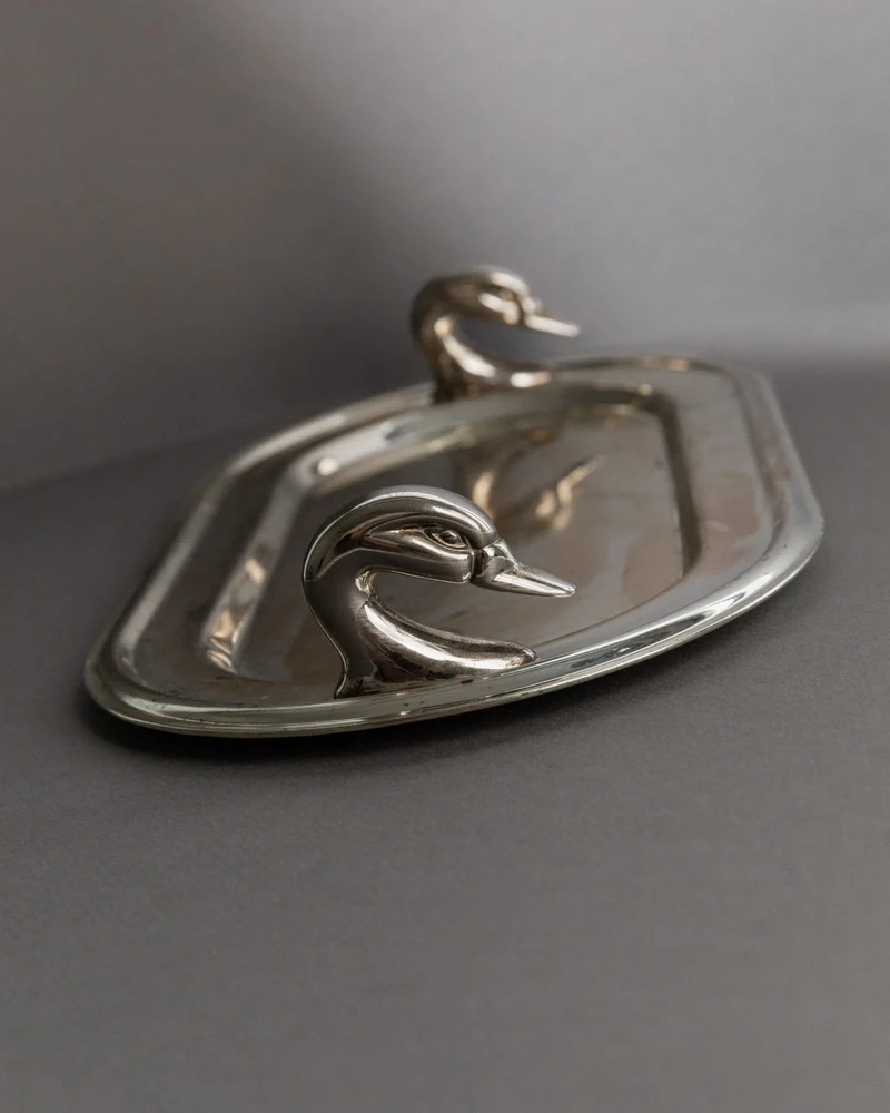Vintage 1960s Silver Plated Tray