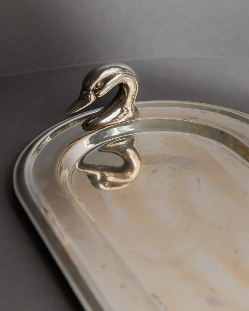 Vintage 1960s Silver Plated Tray