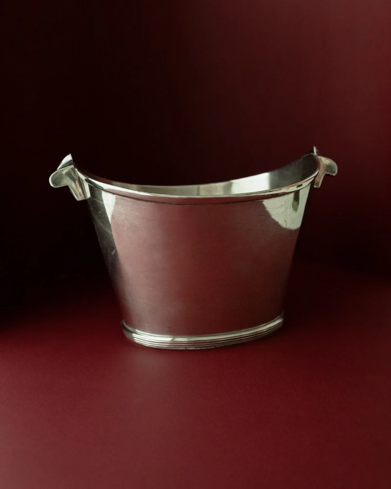 Vintage 1940s Silver Plated Champagne Cooler