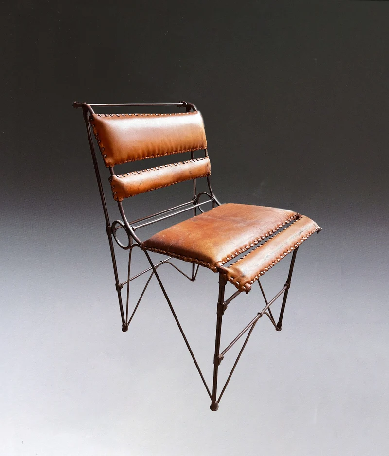 Pair of brutalist chairs by Ilana Goor