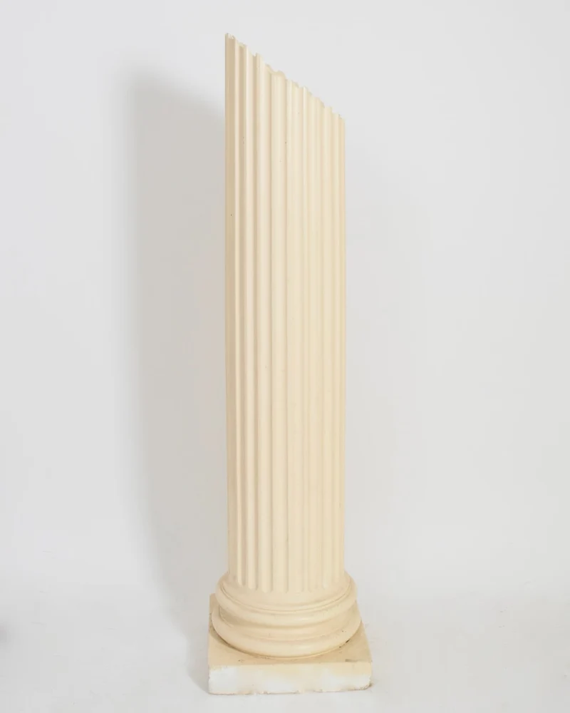 Vintage Antique style plaster column floor lamp, 1970s