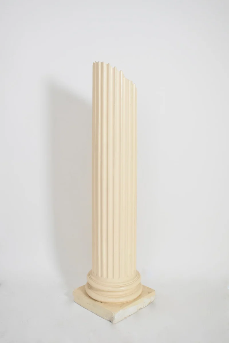 Vintage Antique style plaster column floor lamp, 1970s