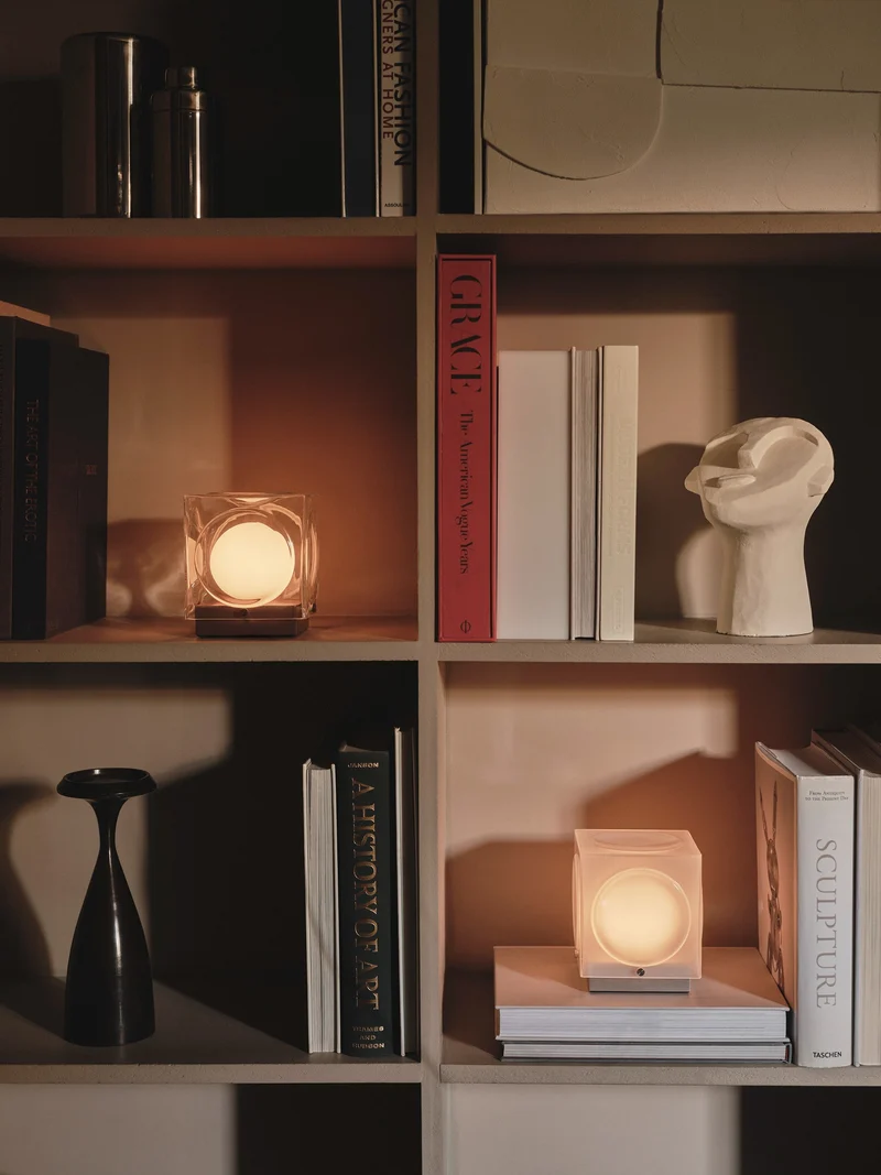 Chant Portable Bronze Table Lamp