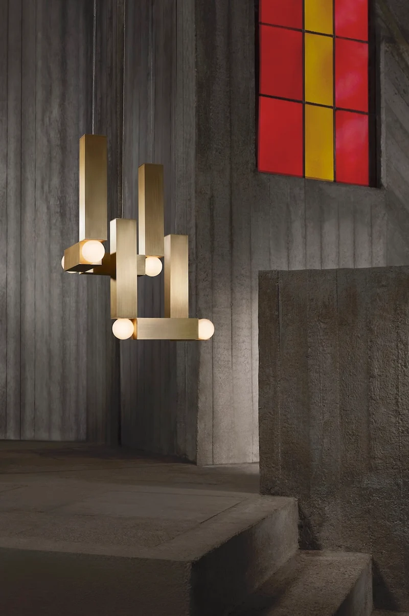 Brutalist Vesper Duo Aluminium Light