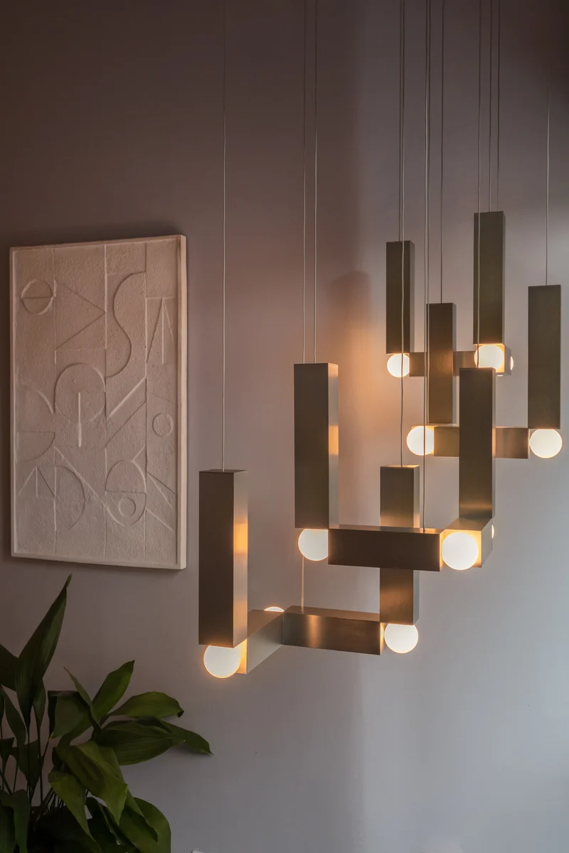 Brutalist Vesper Duo Aluminium Light