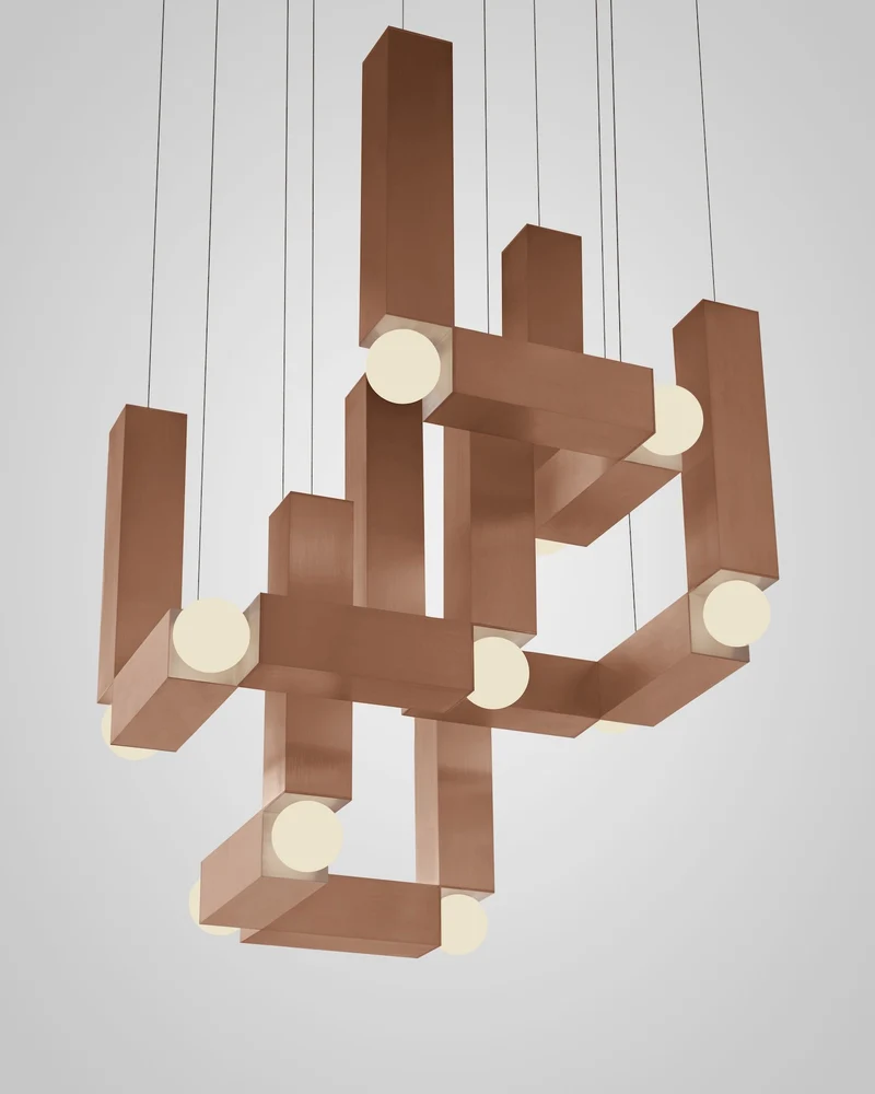 Brutalist Vesper Quattro Bronze Light