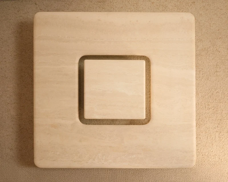 Saturn Travertine Coffee Table