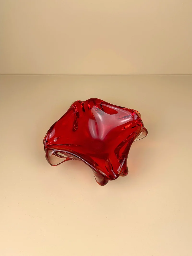 Mid Century Murano Glass Bowl 70s