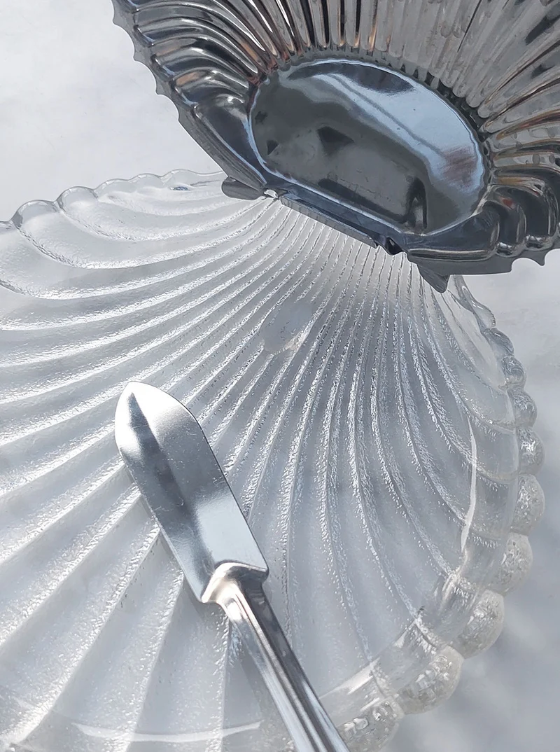 Large Shell Butter Dish