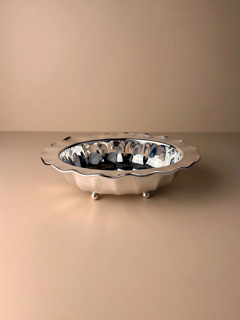 Mid Century silver plated italian bowl