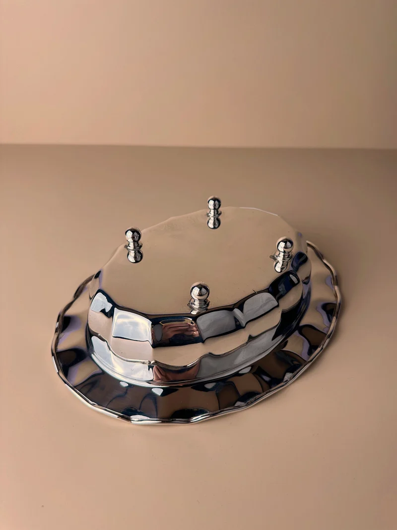 Mid Century silver plated italian bowl