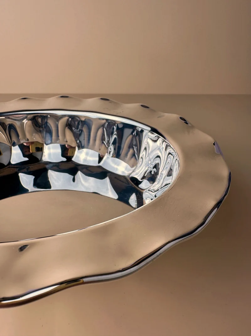 Mid Century silver plated italian bowl