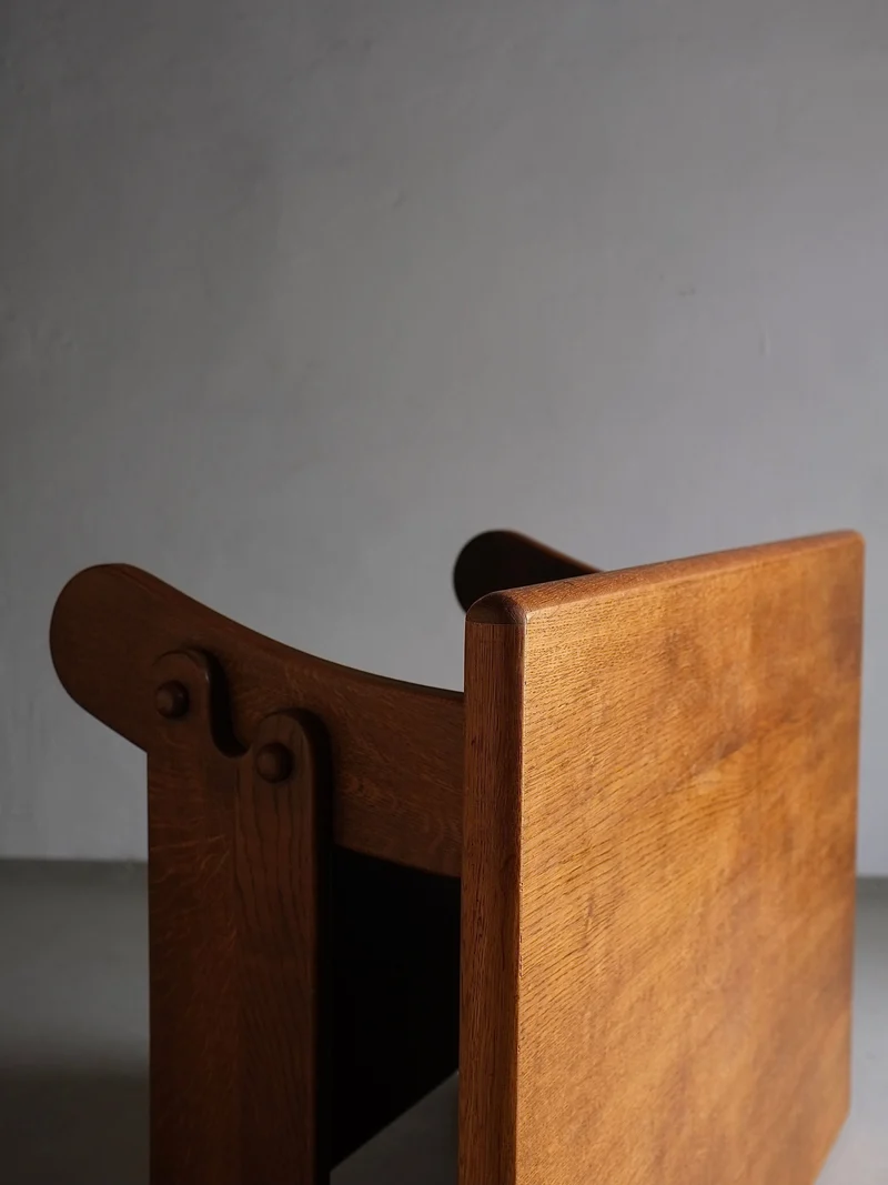 Brutalist Oak Coffee Table | Netherlands | 1970s