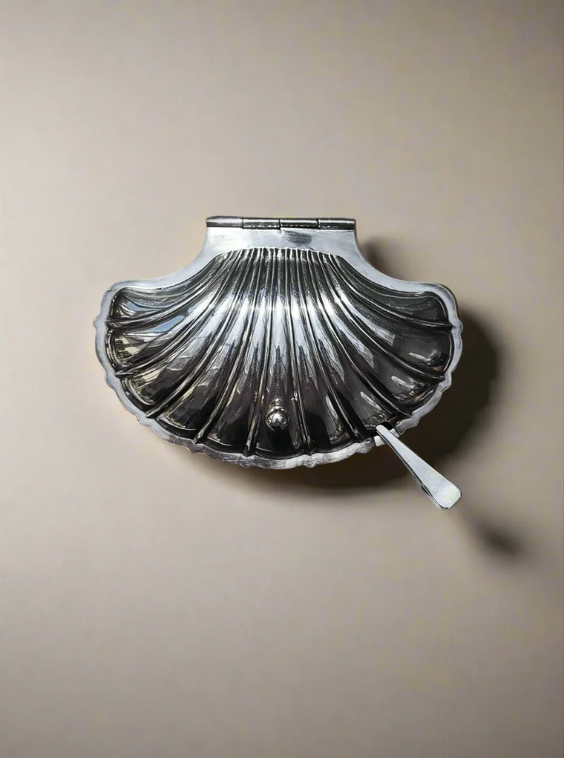Shell Silver-Plated Butter Dish