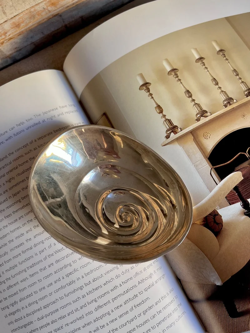 Rare Sterling Silver Midcentury Vide-Poches