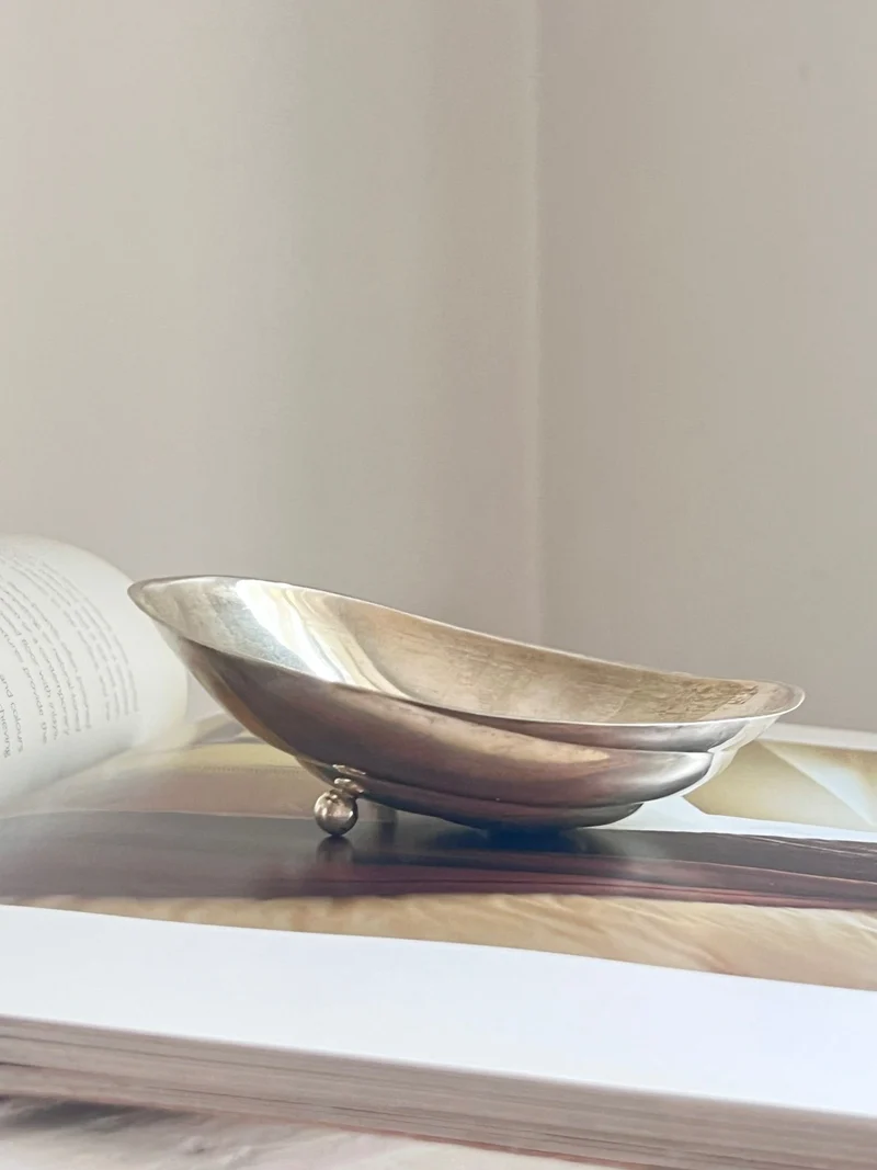 Rare Sterling Silver Midcentury Vide-Poches