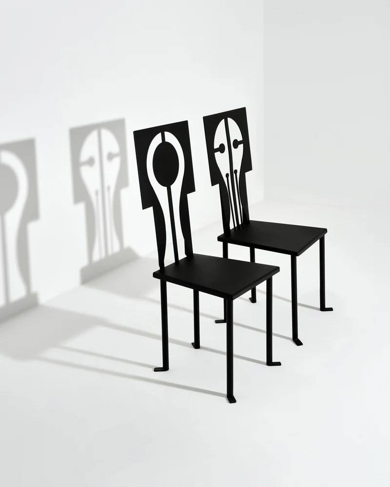 "Epona" Chair in Iron and Black Powder Coat