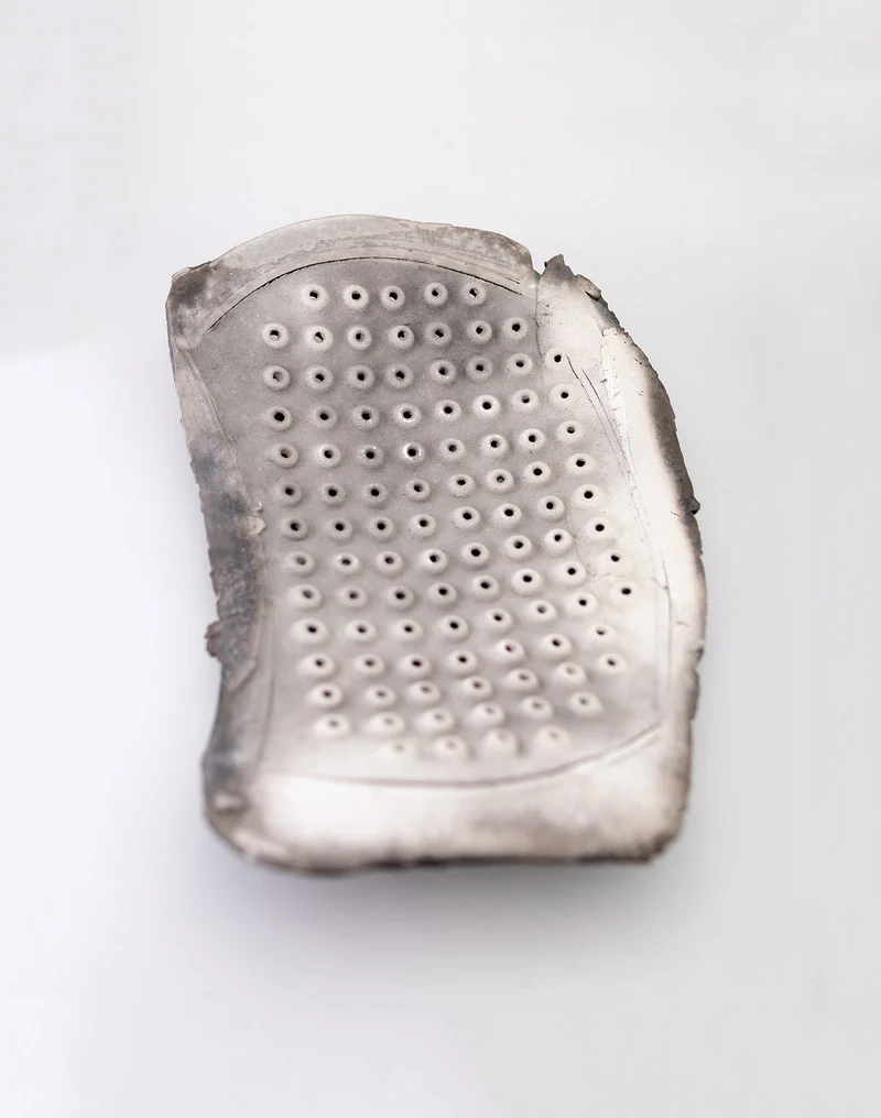 Two Freeform Raku Platters, by John Dunn