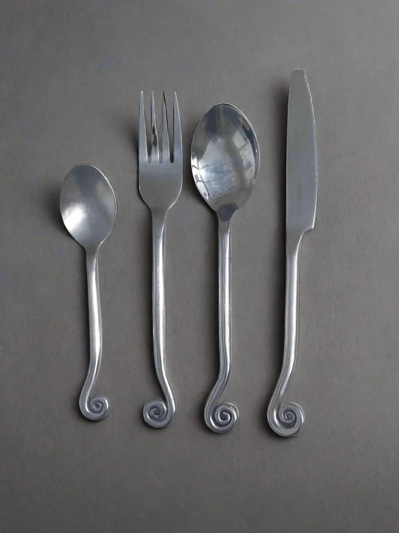 Set of 4 Swirling Cutlery