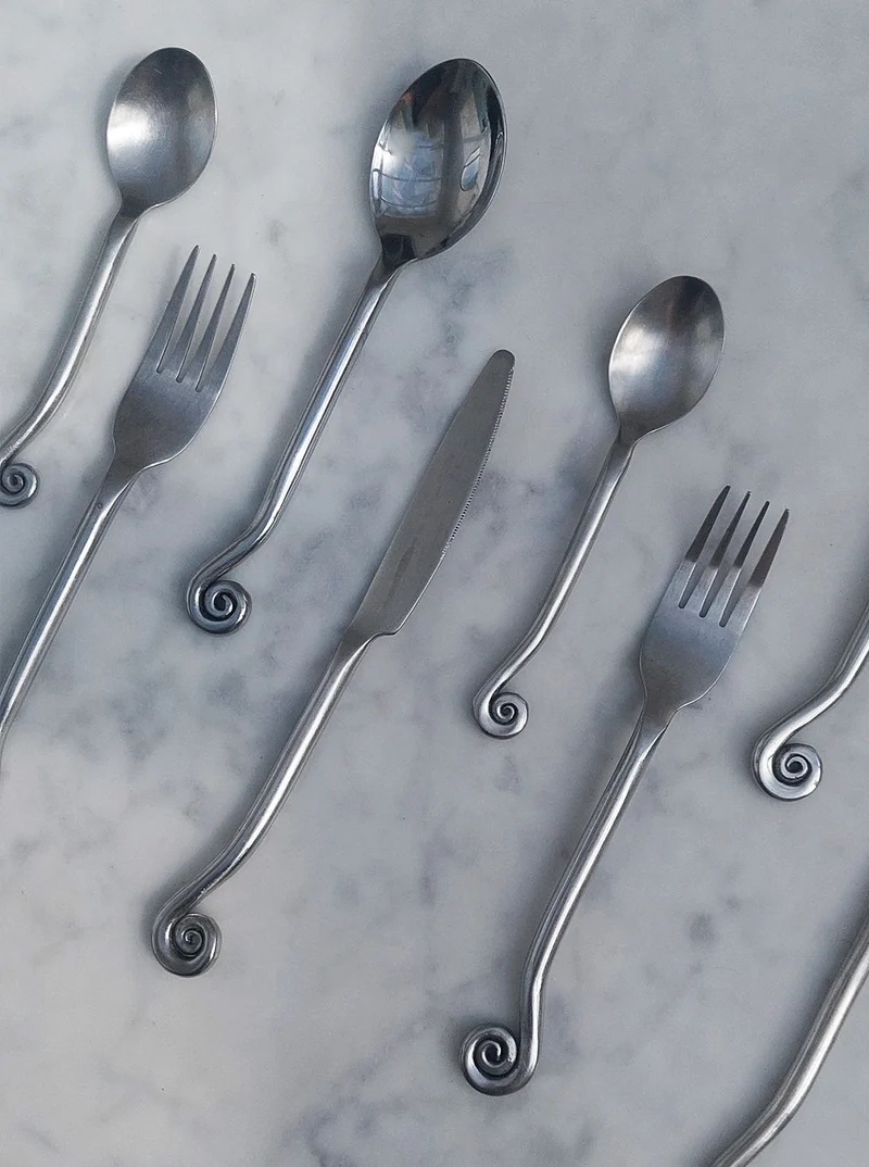 Set of 4 Swirling Cutlery
