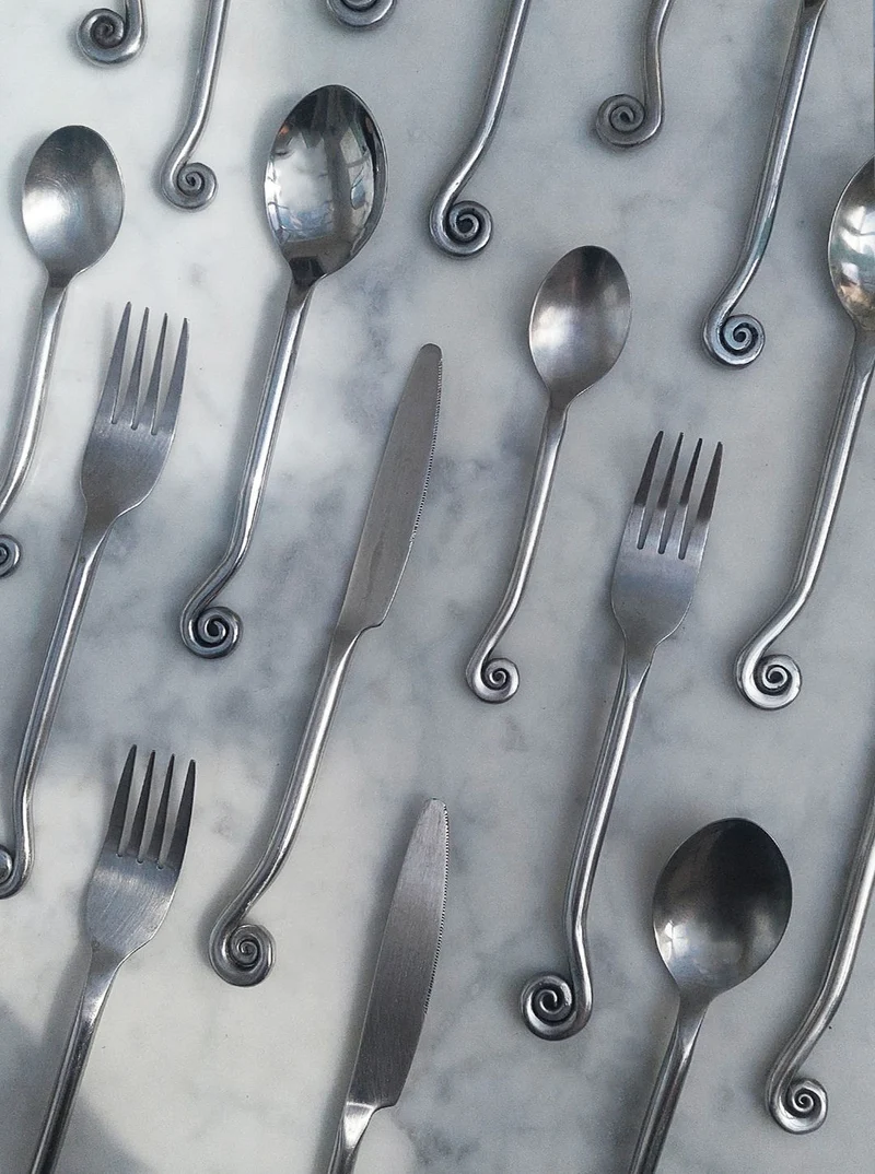 Set of 4 Swirling Cutlery